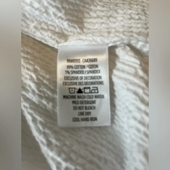 Robert Graham white textured shirt sleeve button down - Picture 9 of 9